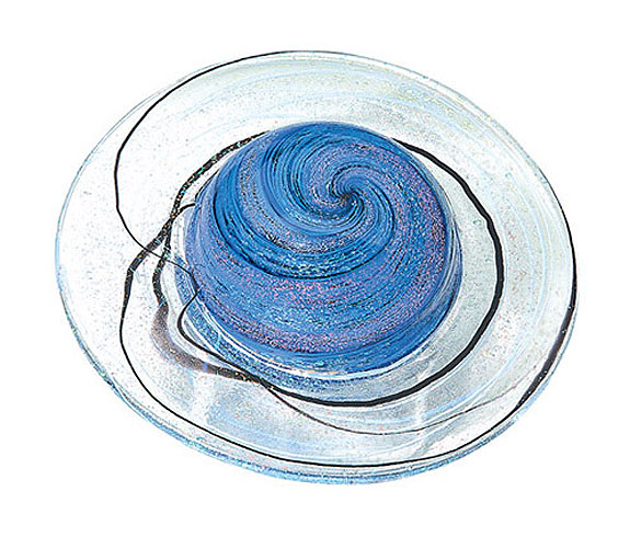 Saturn's Rings Paperweight by Glass Eye Studio